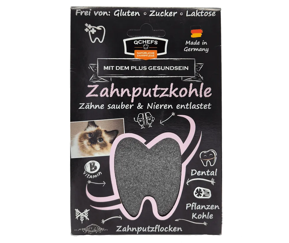 QChefs Zahnputzkohle für Katzen